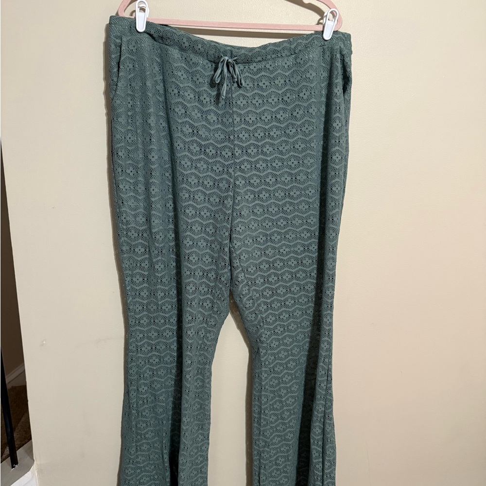 Torrid Sage Green Textured Pants